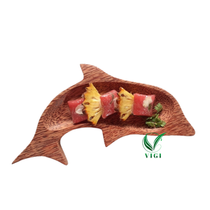 Platos de madera de coco de Vietnam de primera calidad, productos esenciales de cocina ecológicos artesanales, juegos de vajilla naturales duraderos a precio de fábrica - Product Image 1