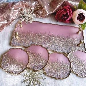 Plateaux en résine pour les coins spirituels, pour ranger les encens, les cloches, les cristaux, contribuant à une ambiance méditative sereine - Product Image 2