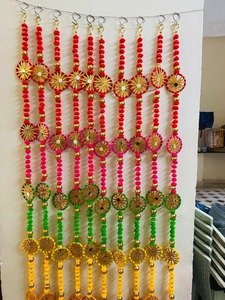 Venta al por mayor pompón campana flor guirnalda cadena para boda y fiesta decoración Floral - Product Image 4