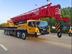 Grúa hidráulica móvil usada de marca China STC800 grúa de camión de carga de elevación de 80 toneladas a la venta Motor de caja de cambios central Motor de cojinete de bomba - Product Image 2