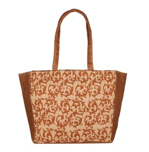 กระเป๋าช้อปปิ้งผ้าปอกระเจาของผู้หญิงกระเป๋าถือสำหรับร้านขายของชำในซูเปอร์มาร์เก็ตด้ามจับหนังสั้นพิมพ์ลายได้ตามต้องการมีสไตล์ - Product Image 5