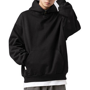 Sudaderas con capucha de gran tamaño de lana de algodón pesado para hombres al por mayor sudaderas con capucha gráficas personalizadas para hombres servicio OEM de fábrica a granel - Product Image 5