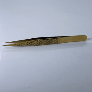 Pince à épiler faux cils pince à épiler personnalisée fournitures d'extension de cils pince à épiler à pointe de fibre - Product Image 2
