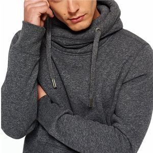 Sweat-shirt à capuche athlétique de haute qualité pour hommes, sweat-shirt de sport à manches courtes avec motif imprimé de couleur unie respirante pour l'hiver - Product Image 4