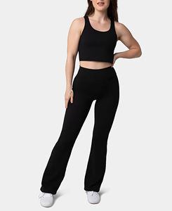 กางเกงเลกกิ้งรัดรูปเอวสูงสำหรับผู้หญิงกางเกงโยคะไร้รอยต่อยกก้นเลกกิ้งทรงสลิมฟิต - Product Image 4