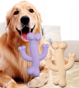 Juguete masticable para perros redondo, ligero, duradero, ecológico, goma reutilizable moderna para limpieza y entrenamiento de dientes con función chirriante - Product Image 2