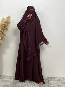 Vente en gros usine Thobe / Thawb Abaya femme robe musulmane Abaya robe musulmane Abaya en lin - Product Image 2