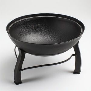 Brasero moderne en métal lourd conçu pour les terrasses et les patios extérieurs avec finition thermolaquée, combustion sécurisée, longue durée de vie - Product Image 3