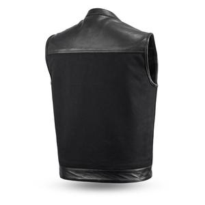 Chaleco de cuero de vaca Biker XL Chaqueta de carreras Ropa deportiva protectora con técnicas impresas para motocicletas - Product Image 3