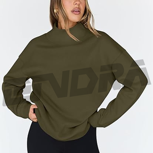 Jersey de punto para mujer, Sudadera de cuello alto, manga larga, textura suave y acogedora, venta al por mayor, suéter de moda informal, Otoño e Invierno - Product Image 2