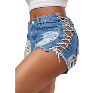 Premium Quality Fashion Ladies Casual <b>Jeans</b> Shorts Button Women's Summer Denim Shorts / Wholesale New 2025 Denim Shorts Women - Product Image 5
