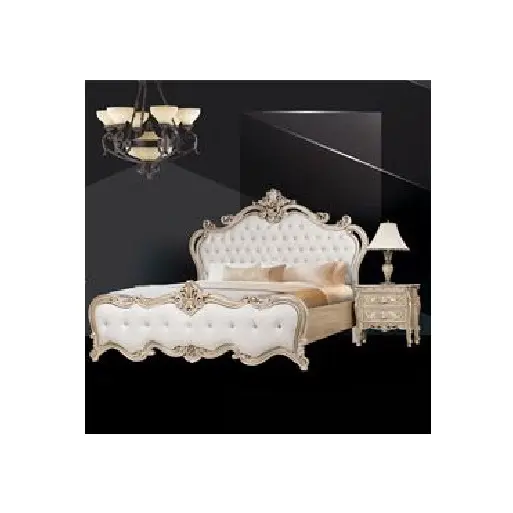 Классическая роскошная деревянная кровать royal queen, деревянная кровать с резьбой из кожи, подголовник, кровать на платформе