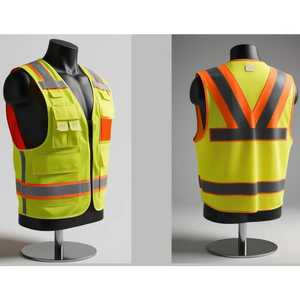 Gilets de sécurité pour hommes garde de sécurité veste uniforme d'hiver gilet haute visibilité logo gilet travail Construction vêtements - Product Image 1
