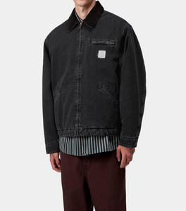 2026 nouveau hiver Vintage moderne haute qualité personnalisé Baggy veste pour hommes conception réversible polaire doublure avant couleur lourde - Product Image 3