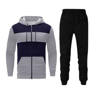 Ropa deportiva de poliéster de alta calidad para hombre, chándal con bolsillos y cremallera, 100% poliéster - Product Image 4