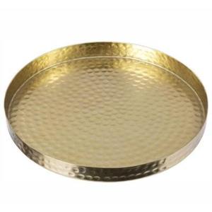 Plateaux de service élégants en laiton doré Vaisselle de luxe pour les fêtes de mariage et les présentations - Product Image 6