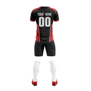 Tenue de football pour hommes, style tendance, confortable, avec nom et numéro d'équipe / Tenue de football personnalisée pour hommes, best-seller - Product Image 2