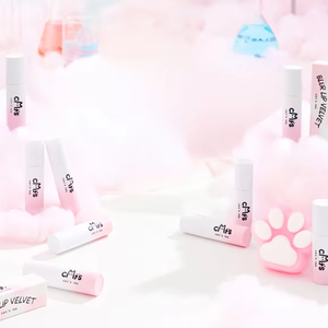 Korean Cat's Lab CB07 Brillo de labios de terciopelo mate de alto pigmento Logotipo personalizado Fig Pink Desgaste de larga duración - Product Image 6