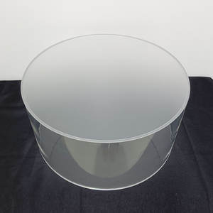 Boîtes en acrylique personnalisées d'usine, de différentes formes, grandes, carrées, rondes, ovales <span class=keywords><strong>et</strong></span> en forme d'arche, boîte cadeau de baptême avec couvercles givrés <span class=keywords><strong>et</strong></span> transparents - Product Image 2