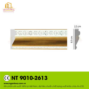 Moulures murales en PS imperméables, vente en gros d'usine |   Revêtement décoratif intérieur en polystyrène imitation bois - Product Image 3