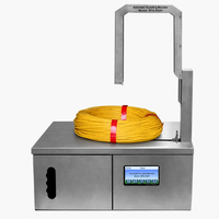 Machine de cerclage automatique OPP en acier inoxydable, équipement de cerclage à boucle ouverte pour l'emballage de tuyaux et câbles enroulés
