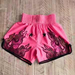 Short décontracté rose uni pour homme, taille mi-haute élastique, respirant, séchage rapide, en toile satinée - Product Image 1