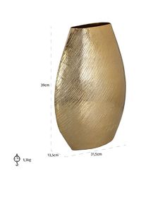 Vase de luxe en métal aluminium doré Design moderne personnalisé Décoration de table décorative pour la maison et le jardin Fabriqué en Inde - Product Image 3