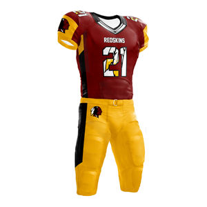 เสื้อฟุตบอลอเมริกันแบบสั่งทำ ระบายอากาศได้ดี สวมใส่สบาย แขนสั้น สำหรับทีม  แบบซับลิเมชั่น  มีไซส์พลัส  บริการ OEM - Product Image 1