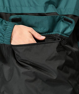 Vente en gros OEM, veste coupe-vent imperméable 100% nylon pour la course à pied, avec poche sur le devant - Product Image 4