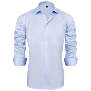 Camisas de Vestir Formales para Hombre, 100% Algodón, Sólidas, Personalizadas OEM, de Alta Calidad, Estilo Casual de Negocios, Manga Larga, Secado Rápido, Cuello Alto, Corte Regular - Product Image 4