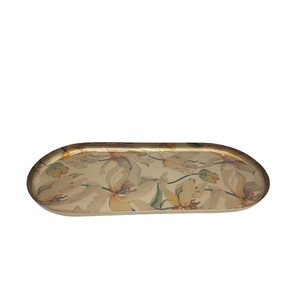 Plateau ovale en fer de couleur noire avec impression d'écran plateaux à cils en cachemire pour décoration de Restaurant et de Table - Product Image 4