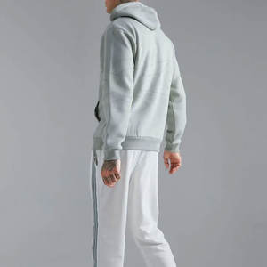 Dernier design, sweat-shirts à capuche en taille plus pour hommes, hiver, gaufrage, uni, teinture unie, respirant, logo personnalisé, haute qualité, fabriqué au Pakistan - Product Image 2