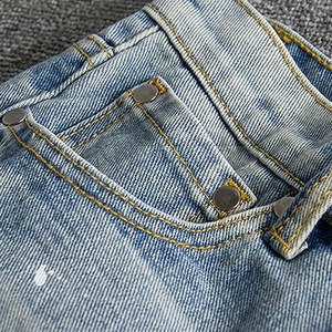 กางเกงขาสั้นผู้ชายคุณภาพสูงปี 2026 แบบทำสีซีดสไตล์วินเทจ สำหรับใส่ในชีวิตประจำวัน - Product Image 3