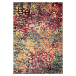 <b>RUGS</b> DEPOT LXDP-0014 Wholesale Red <b>Burgundy</b> Marble Effect Digital Printed Machine Washable Chenille Area <b>Rug</b> Non Slip - Product Image 1