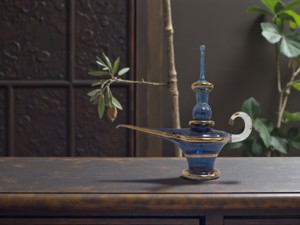 LA1 - Arte Popular Egipcio, Botella de Perfume Hecha a Mano de 20 ml, Aladdin Genie, Artesanía Decorativa de Vidrio, Recuerdo ZAHEREEN - Product Image 2