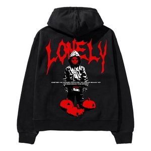 Sudaderas con Capucha Y2K de Invierno, Lavado Ácido, Bordado Chenille, Hombros Caídos, para Hombre, Venta al por Mayor, Ropa Urbana Unisex, Sudaderas Desgastadas - Product Image 5