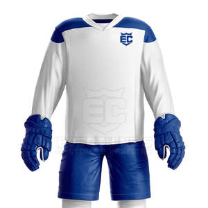 Durable Slim Fit uniforme de hockey sobre hielo 100% poliéster personalizable equipo conjuntos cómodos hombres adultos hecho en Pakistán - Product Image 5