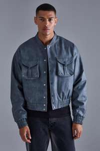 Veste de baseball brodée avec logo design Veste universitaire Blouson de baseball délavé pour hommes et femmes - Product Image 2