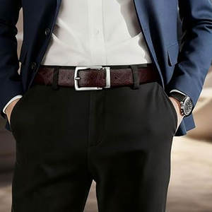 Ceinture de style décontracté en acier de qualité supérieure fabriquée au Pakistan, avec boucle en acier, pour les tenues formelles et décontractées - Product Image 5