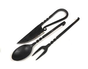 Ensemble de couverts en acier inoxydable, nouveau service de couverts en métal pour ustensiles de cuisine, nouveau service de couverts en métal, cuillère et fourchette, style médiéval, 304 - Product Image 3