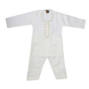 Trajes Kurta Shalwar para Recién Nacidos - Color Blanco Hueso - Product Image 1