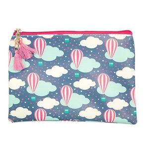 Bolsa de maquillaje de lona de algodón al por mayor con cremallera para organizador de cosméticos de viaje, neceser con logotipo personalizado para mujeres y niñas - Product Image 2