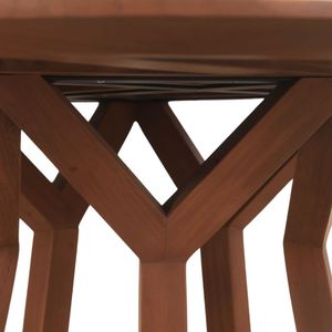 Elegante mesa de comedor resistente a la intemperie elegante y duradera para el entretenimiento al aire libre bajo las estrellas muebles de comedor - Product Image 3