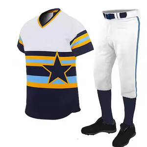 New High Quality 100% Polyester <b>Baseball</b> Jersey Uniform Heat-Transfer Print Breathable Unisex <b>Baseball</b> Uniform OEM Blank <b>Set</b> - Product Image 4