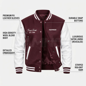 Chaqueta Letterman para hombre en oferta online, disponible en stock, para uso en exteriores, chaqueta de invierno Letterman para hombre para uso casual. - Product Image 4