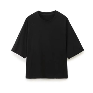 HH femmes Chic solide T-Shirt 2024 été nouveau à manches courtes col rond ample haut décontracté 100% coton basique Chic hauts - Product Image 1