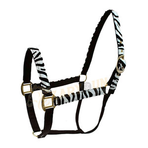 Best Quality Nylon Equestrian Horse <b>Halter</b> With Adjustable Chin and Throat Custom Logo Printed Riding <b>Halter</b> - Product Image 3