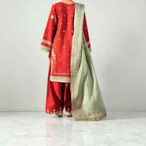 ชุดสองชิ้นกางเกงขายาวสไตล์อินเดียผ่อนคลายสบายๆสำหรับผู้หญิงใช้ในชีวิตประจำวัน - Product Image 5