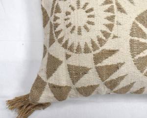 Funda de cojín decorativa tejida marrón nueva y elegante, diseño geométrico de forcejeo, forma cuadrada para uso doméstico en Hotel, técnicas de costura - Product Image 2