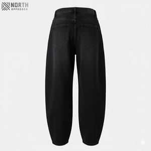 Jeans Rectos de Mezclilla para Mujer, Estilo Hip Hop, Tinte Liso, Personalizados, Alta Calidad, Novedad 2025 - Product Image 2